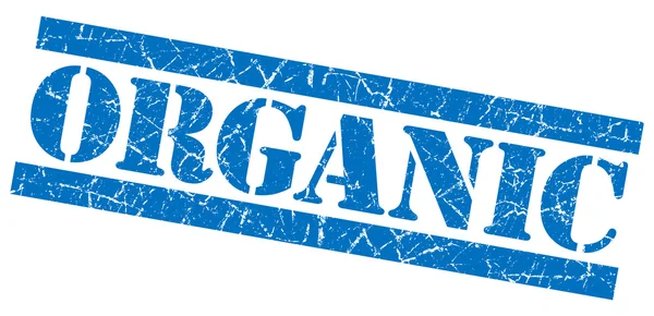 Organic grunge blue stamp — Stock Photo, Image