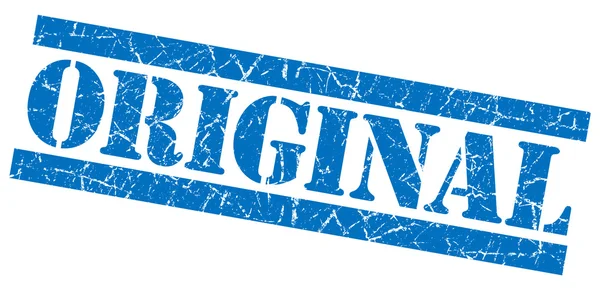 Original grunge blue stamp — Stock Photo, Image