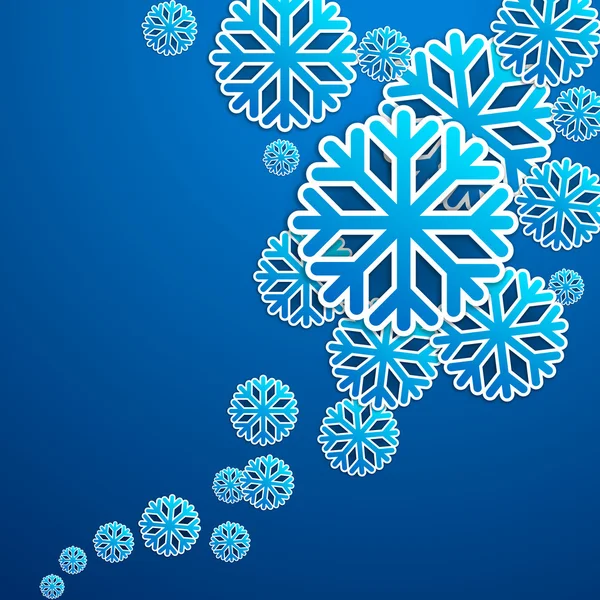 Mavi kar pul poster — Stok fotoğraf