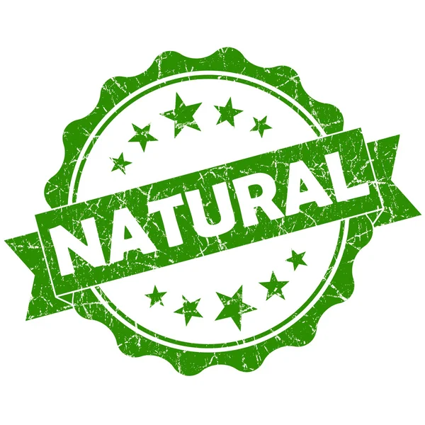 Naturalne rocznika zielony okrągły foka ilustracja na białym tle — Zdjęcie stockowe