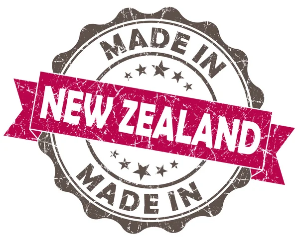Сделано в Новой Зеландии розовый гранж печать изолированы на белом фоне — стоковое фото