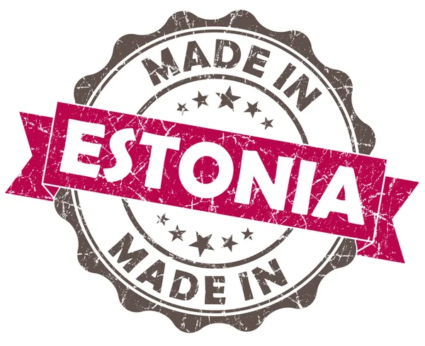 Made in Estland rosa Grunge Robbe — Stockfoto
