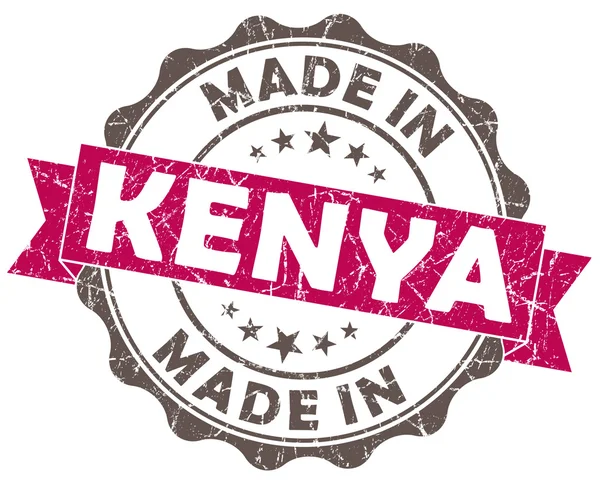 Feito em KENYA rosa selo grunge — Fotografia de Stock