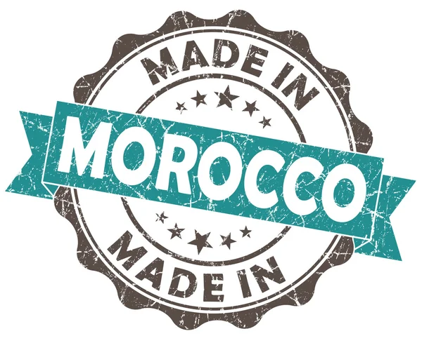 Made in MOROCCO blue grade — стоковое фото