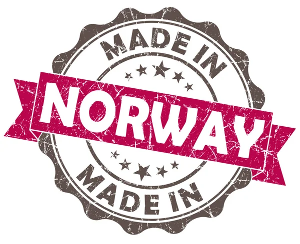 Στην Νορβηγία ροζ grunge σφραγίδα — Φωτογραφία Αρχείου
