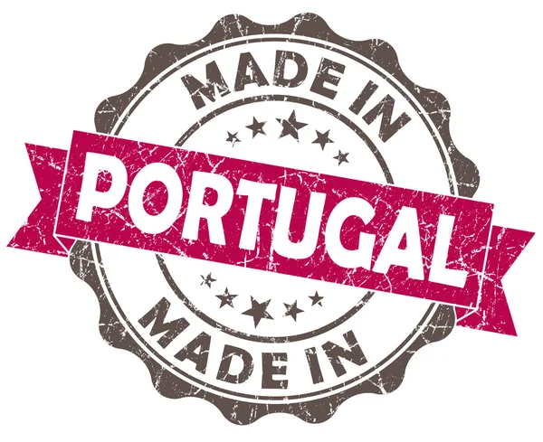 Made in PORTUGAL pink grunge seal — Stock Photo, Image