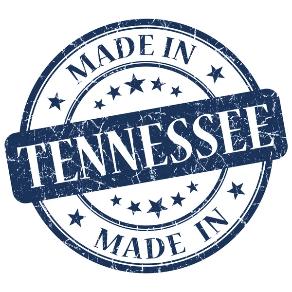 Made in Tennessee blue round grunge isolated stamp — Stock Photo, Image