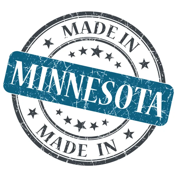 Made in Minnesota blue round grunge isolated stamp — Stock Photo, Image