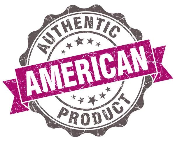 American product violet grunge retro style isolated seal — Stock Photo, Image