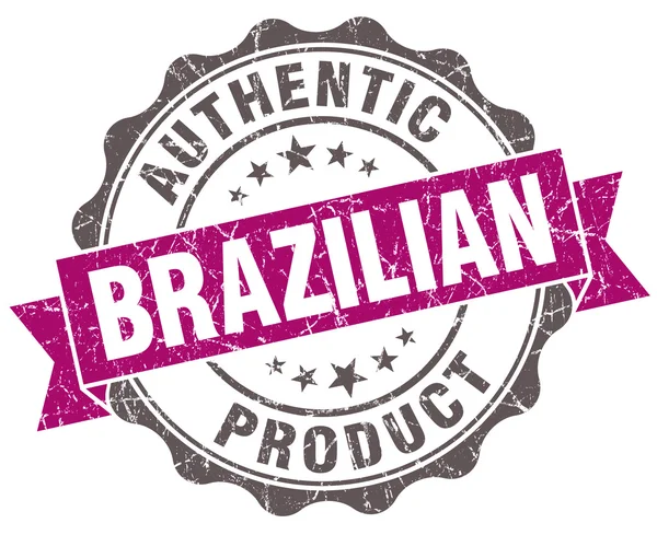 Produkt brazylijski fiołek ilustracja na białym tle w stylu retro pieczęć — Zdjęcie stockowe