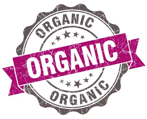 Organické fialový grunge retro styl, samostatný pečeť — Stock fotografie
