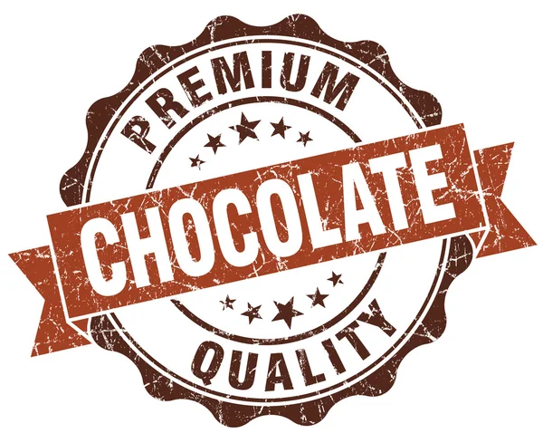 チョコレート茶色グランジ レトロ ビンテージ分離シール — ストック写真