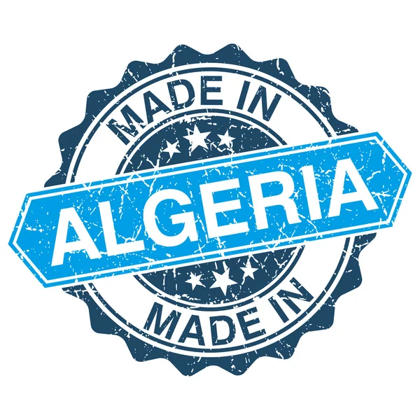 Hergestellt in Algeria Vintage Stempel isoliert auf weißem Hintergrund — Stockvektor