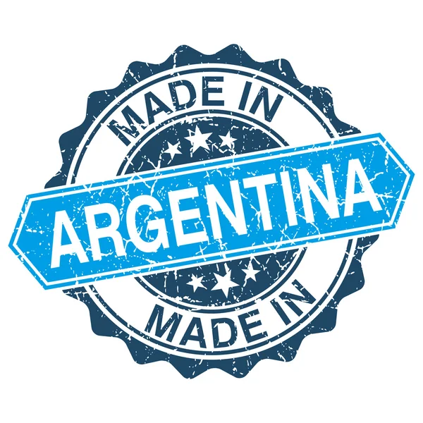 Hecho en Argentina sello vintage aislado sobre fondo blanco — Vector de stock