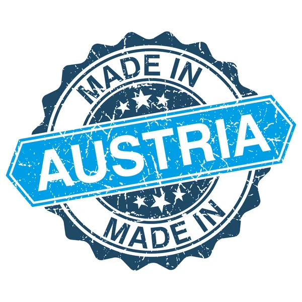 W Austrii vintage pieczęć na białym tle — Wektor stockowy