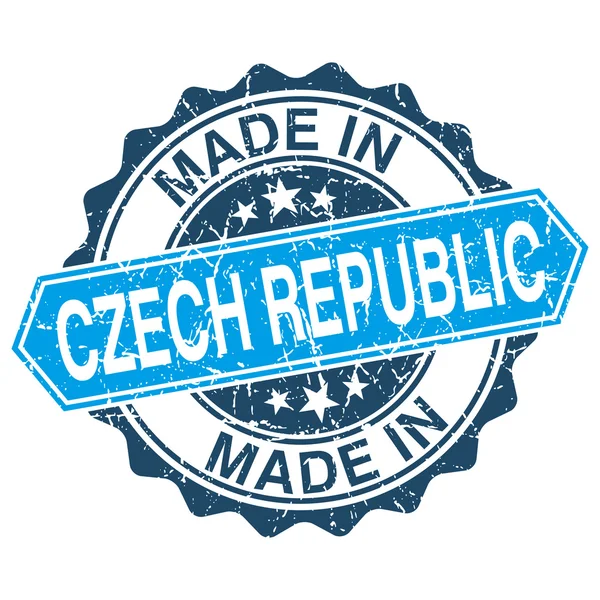 Made in Czech Republic vintage stamp isolated on white background — Stock Vector