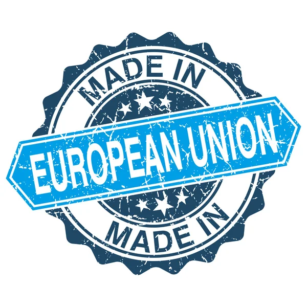 Сделано в Европейском Союзе винтажный штамп изолированы на белом фоне — стоковый вектор