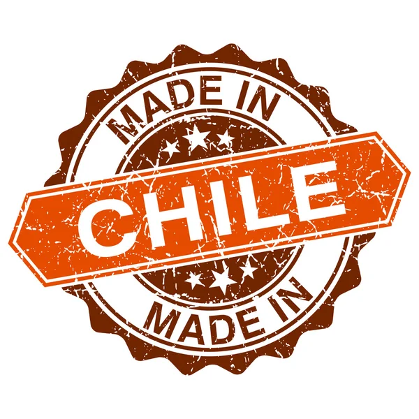 在智利葡萄酒邮票孤立的白色背景上 — 图库矢量图片