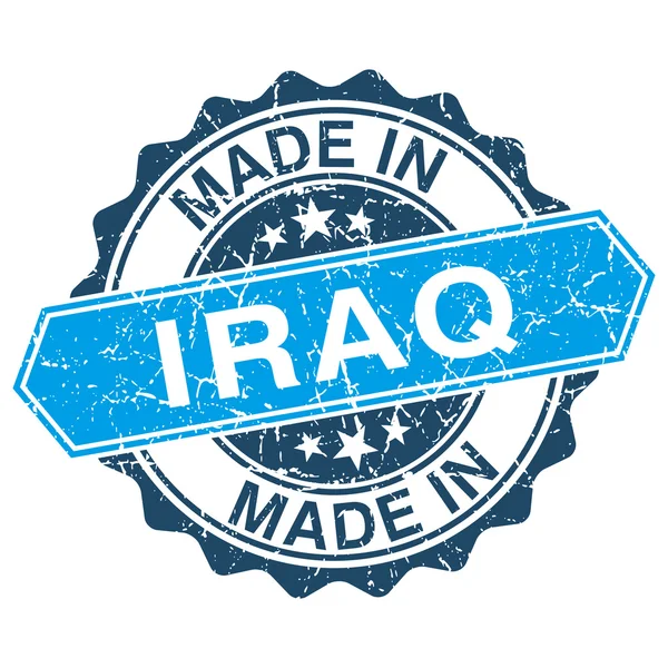 Made in Iraq vintage stamp isolated on white background — Stock Vector