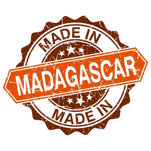 I Madagaskar vintage stämpel isolerad på vit bakgrund — Stock vektor