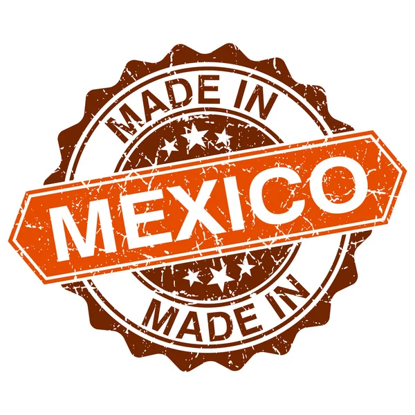 Hergestellt in Mexiko Vintage Stempel isoliert auf weißem Hintergrund — Stockvektor