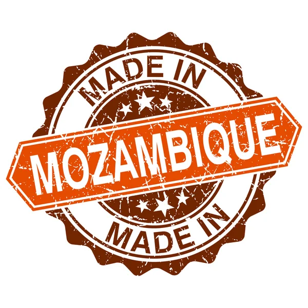 Gjort i Moçambique vintage stämpel isolerad på vit bakgrund — Stock vektor