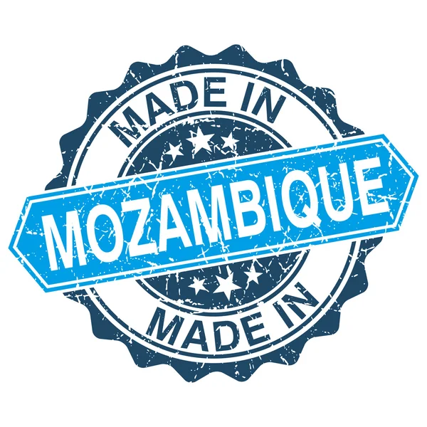 Hergestellt in Mosambik Vintage Stempel isoliert auf weißem Hintergrund — Stockvektor