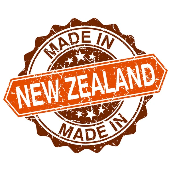 Made in New Zealand vintage stamp isolated on white background — Stock Vector