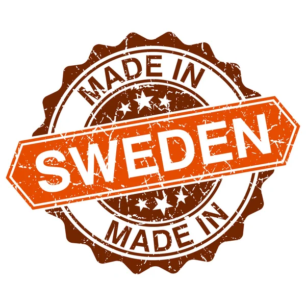 Made in Sweden vintage stamp isolated on white background — Stock Vector