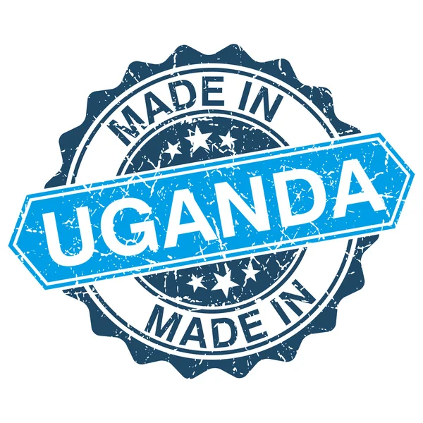 Made in Uganda vintage stamp isolated on white background — Stock Vector