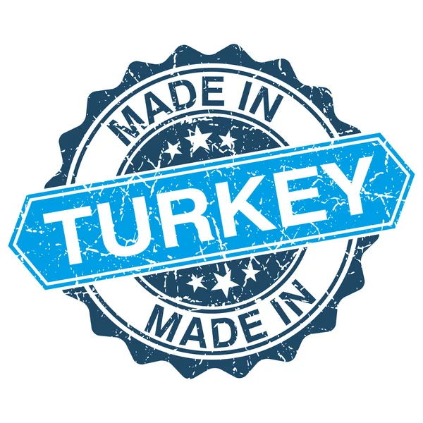 Gemaakt in Turkije vintage stempel geïsoleerd op witte achtergrond — Stockvector