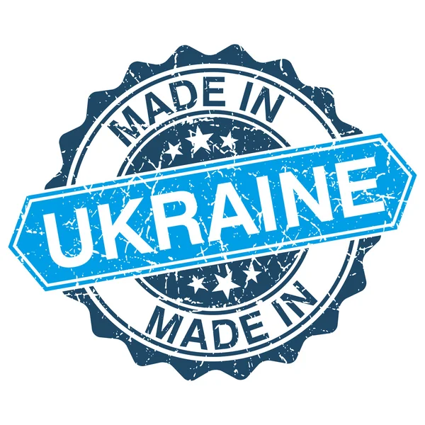 Made in Ukraine vintage stamp isolated on white background — Stock Vector