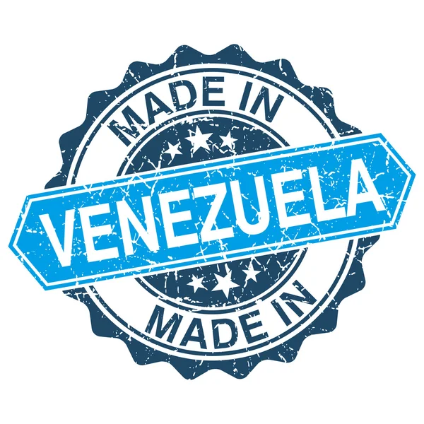 वेनेजुएला में बनाया गया विंटेज टिकट सफेद पृष्ठभूमि पर अलग — स्टॉक वेक्टर