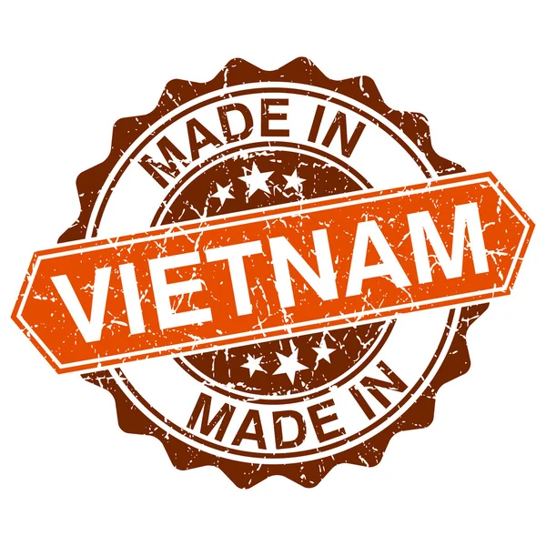 Made in Vietnam vintage stamp isolated on white background — Stock Vector