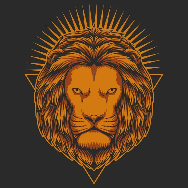 Illustration Vectorielle Tête Lion Pour Votre Entreprise Votre Marque — Image vectorielle