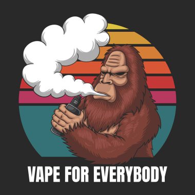Koca Ayak Vape vektör çizimi