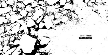 Abstract grunge texture monochrome background vector