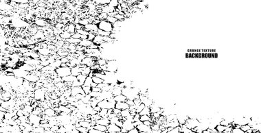 Gravel grunge texture monochrome background vector