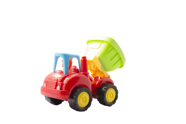 Macchina giocattolo a colori. Isolato su sfondo bianco — Foto Stock