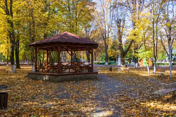 Pavillon Dans Parc Romain Automne Roumanie — Photo