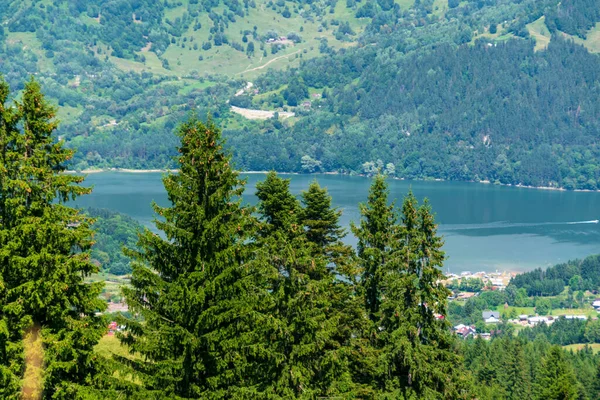 Beautiful Mountain Landscape Way Durau Neamt Romania — Stockfoto