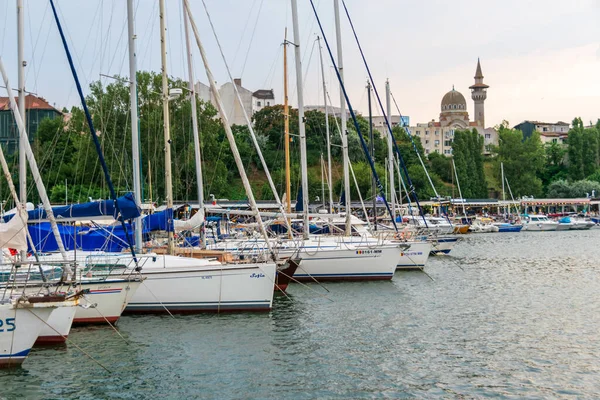 stock image Boats from the Tomis Touristic Port, Constanta, Romania