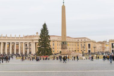 Noel 'e kadar Aziz Peter Meydanı, Vatikan, İtalya