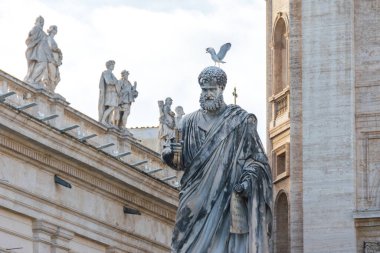 Aziz Peter Anıtı St. Peter Meydanı, Vatikan, İtalya