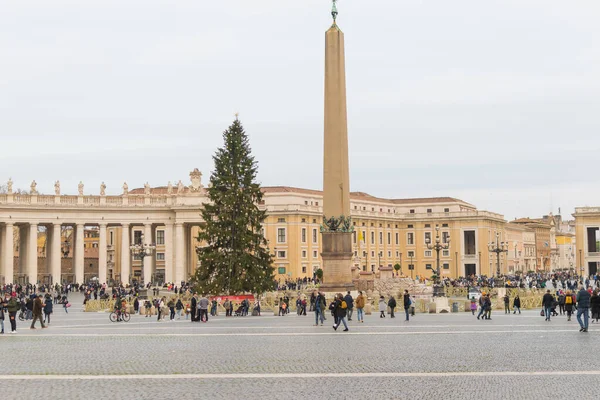 Praça São Pedro Natal Vaticano Itália — Fotografia de Stock