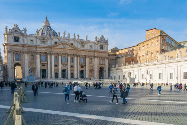 Szent Péter Tér Vatikán Olaszország — Stock Fotó
