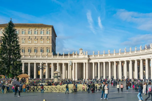 Szent Péter Tér Vatikán Olaszország — Stock Fotó