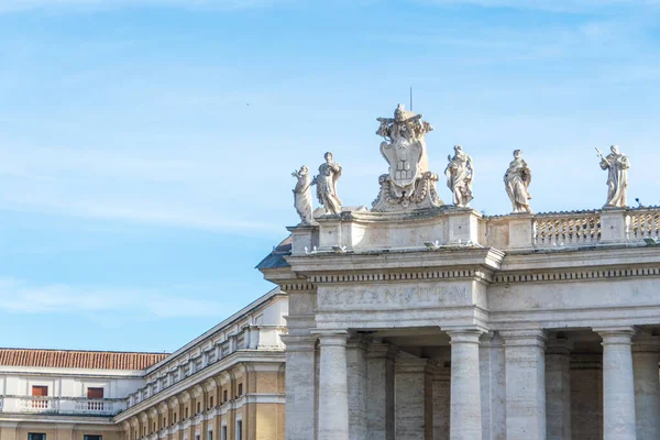 Linker Vleugel Van Het Sint Pietersplein Vaticaan Italië — Stockfoto