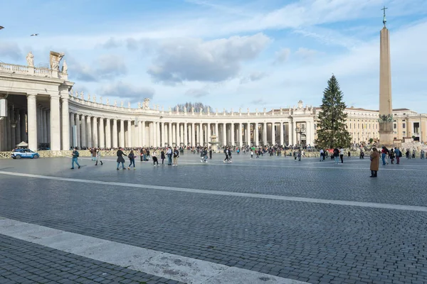 Praça São Pedro Natal Vaticano Itália — Fotografia de Stock