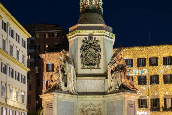 Posągi Ulicach Rzymu Wakacje Włochy — Zdjęcie stockowe